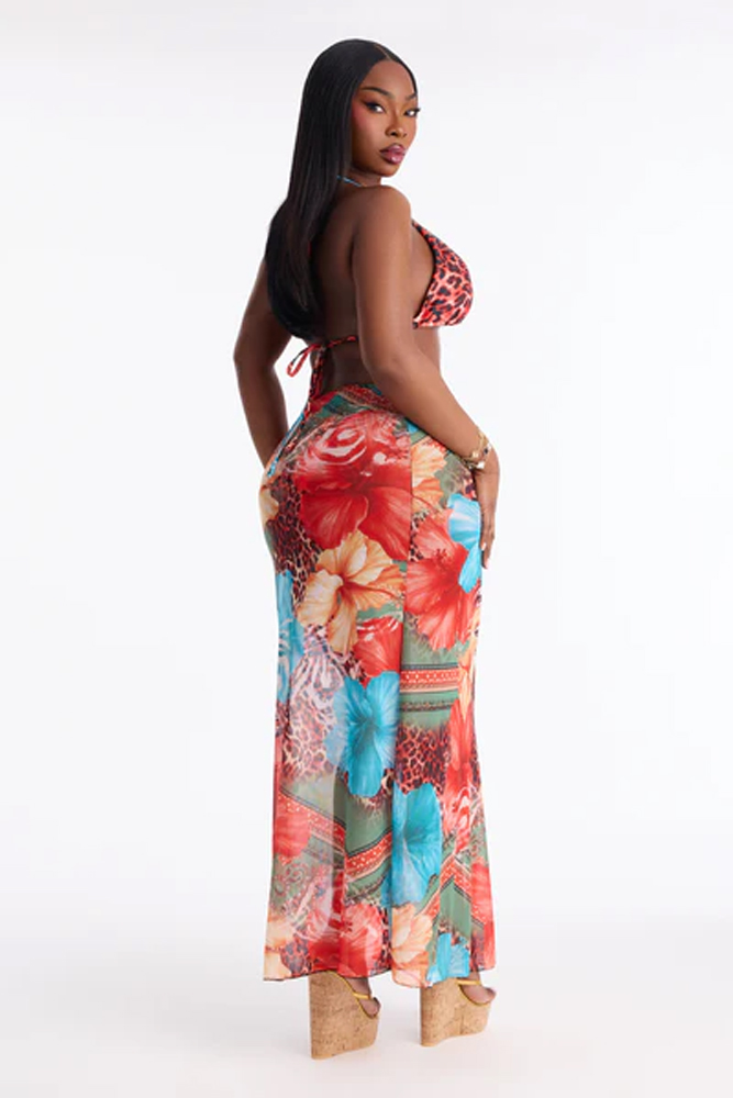 Women Plus Size Summer Boho Fl - огляд і ціна Maxi Dress Halter