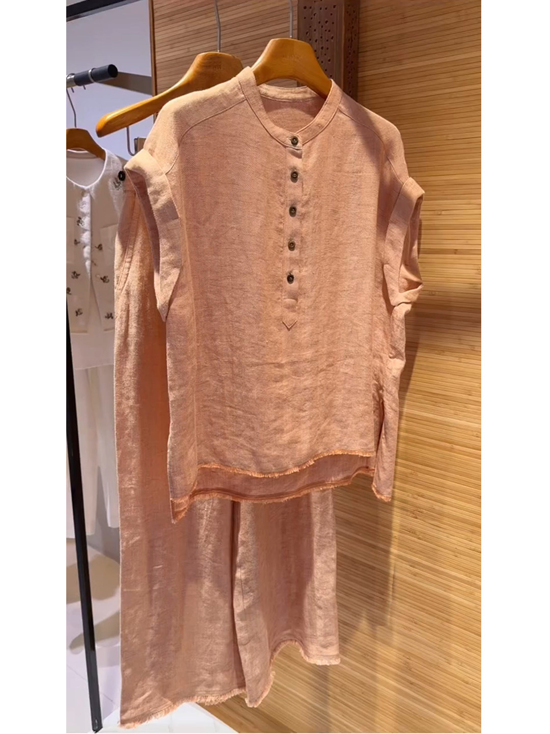 High-End Linen Cotton Shirt Se - огляд і ціна Linen Pant Wide