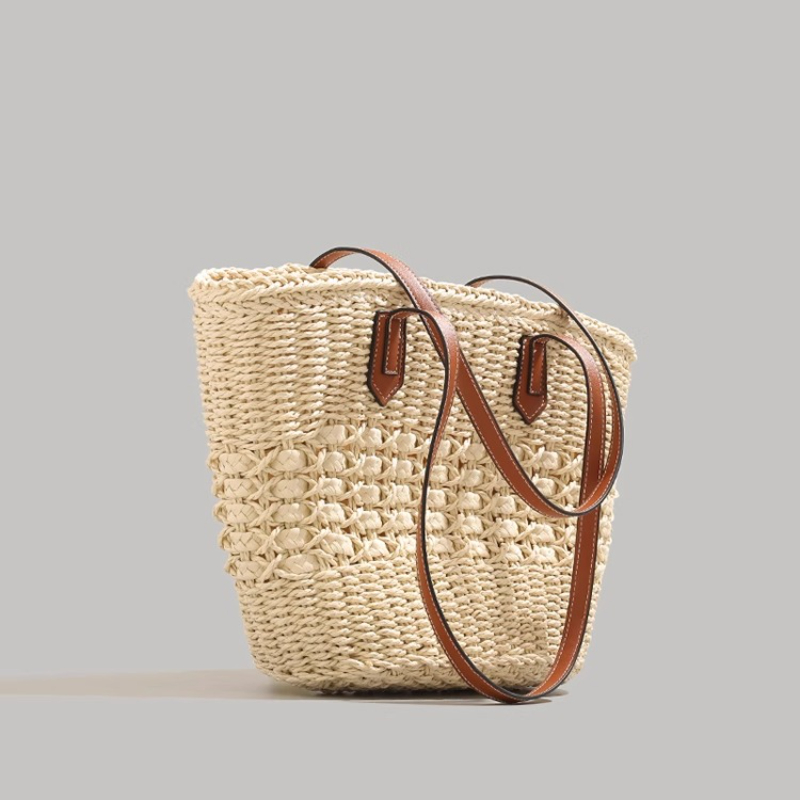 Extra-Large Foldable Straw Tot - огляд і ціна Tote Bag Beach