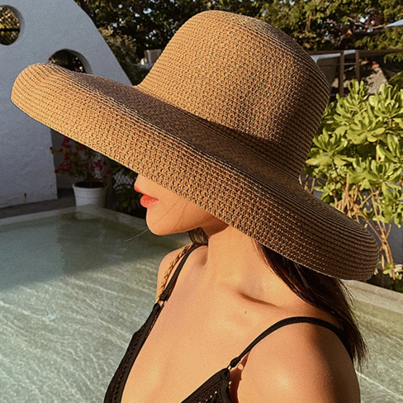 2023 New Summer Ladies Solid P - огляд і ціна Hat Floppy Wide