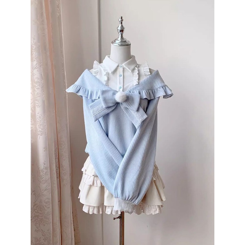 Kawaii Soft Girl Lolita 2 Piec - огляд і ціна Blouse Off Shoulder