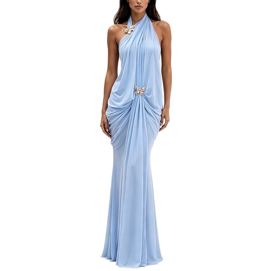 Women's Elegant Off Shoulder H - огляд і ціна Maxi Dress Halter