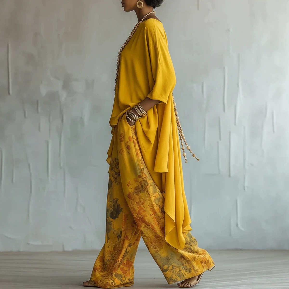Women's 2-Piece Linen Outfit S - огляд і ціна Linen Pant Wide
