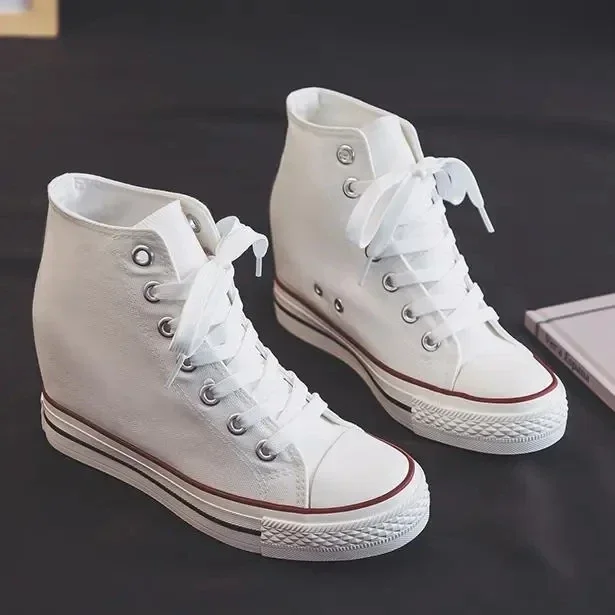 High 8cm Platform Canvas Shoes - огляд і ціна Wedge Espadrille Women