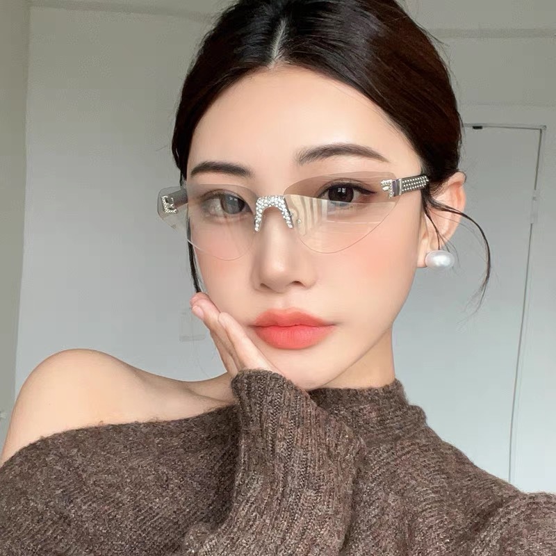 Women's Sexy Cat Eye Rimless R - огляд і ціна Sunglasses Cat Eye