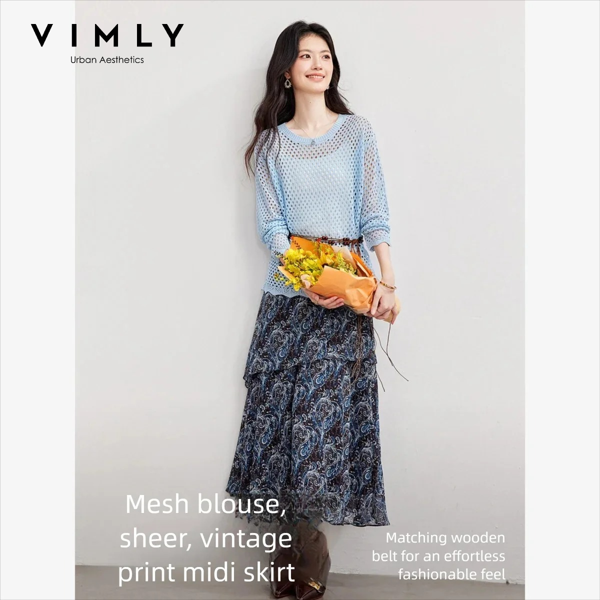 VIMLY Women's Two-piece Set 20 - огляд і ціна Midi Skirt Floral